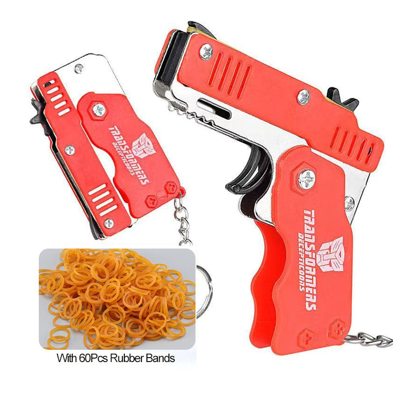 Mini Rubber Band Gun - DGproducts Red Mini Rubber Band Gun